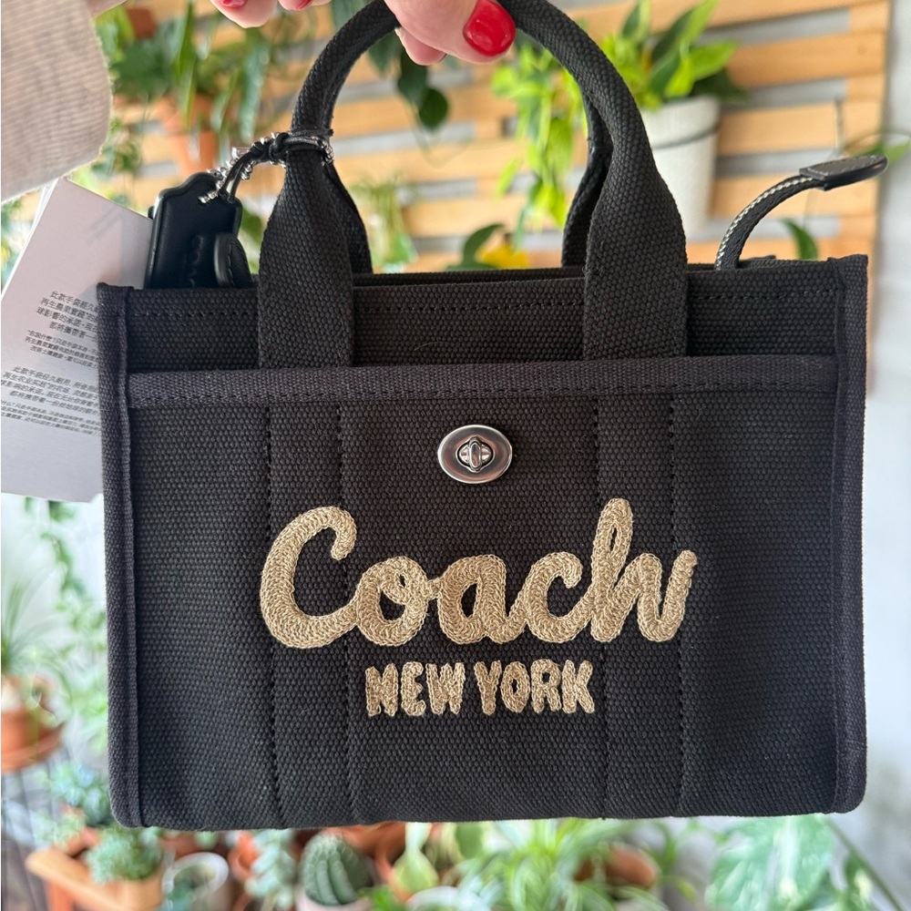 Coach Black Canvas Tote Bag